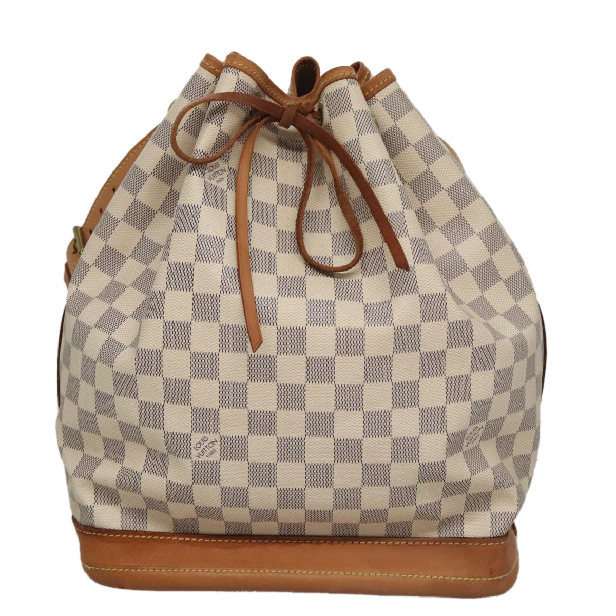 Louis Vuitton Noé White Canvas Shoulder Bag (Pre-Owned)
