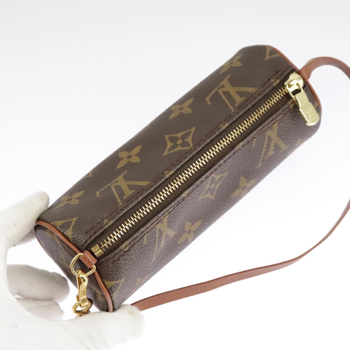 Louis Vuitton Papillon Brown Canvas Clutch Bag (Pre-Owned)