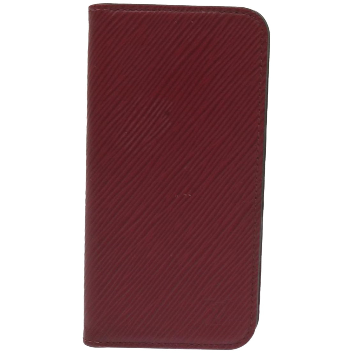 Louis Vuitton Iphone Case Burgundy Leather Phone Jewelry (Pre-Owned)