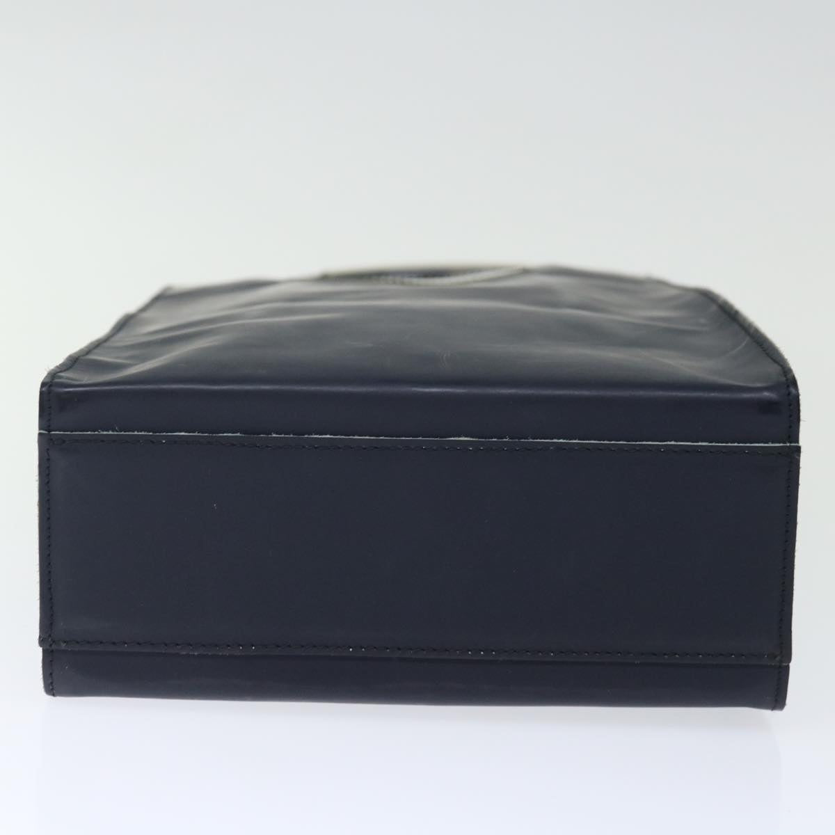 Chanel Navy Leather Handbag (Pre-Owned)