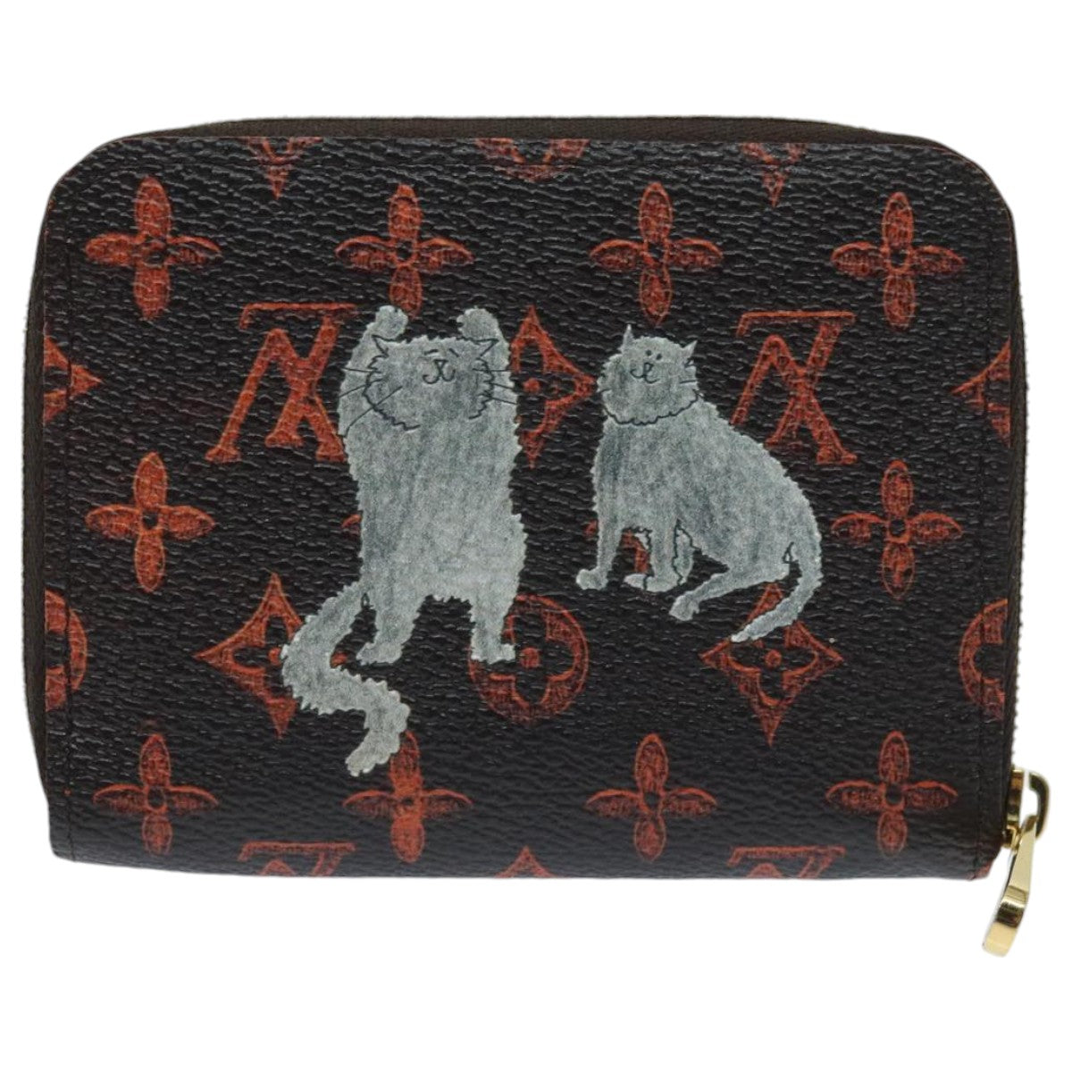 Louis Vuitton Coin Purse Brown Canvas Wallet  (Pre-Owned)