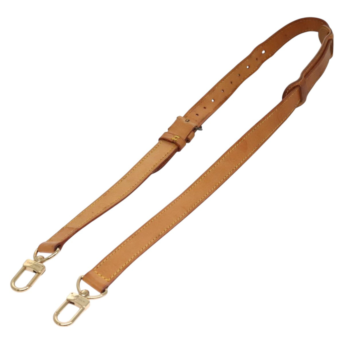 Louis Vuitton Shoulder Strap Beige Leather Bag Jewelry (Pre-Owned)