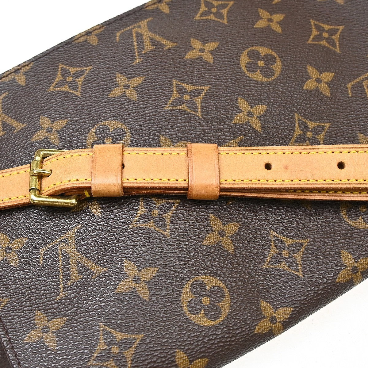 Louis Vuitton Musette Tango Monogram Canvas Brown Canvas Shoulder Bag Bag (Pre-Owned)
