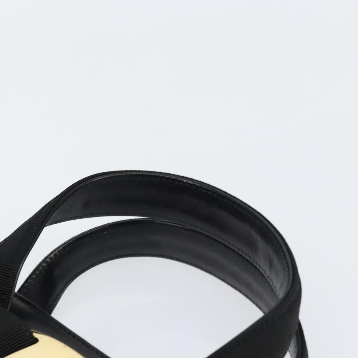 Salvatore Ferragamo Convertible Vara Bow Leather Black Leather Handbag (Pre-Owned)