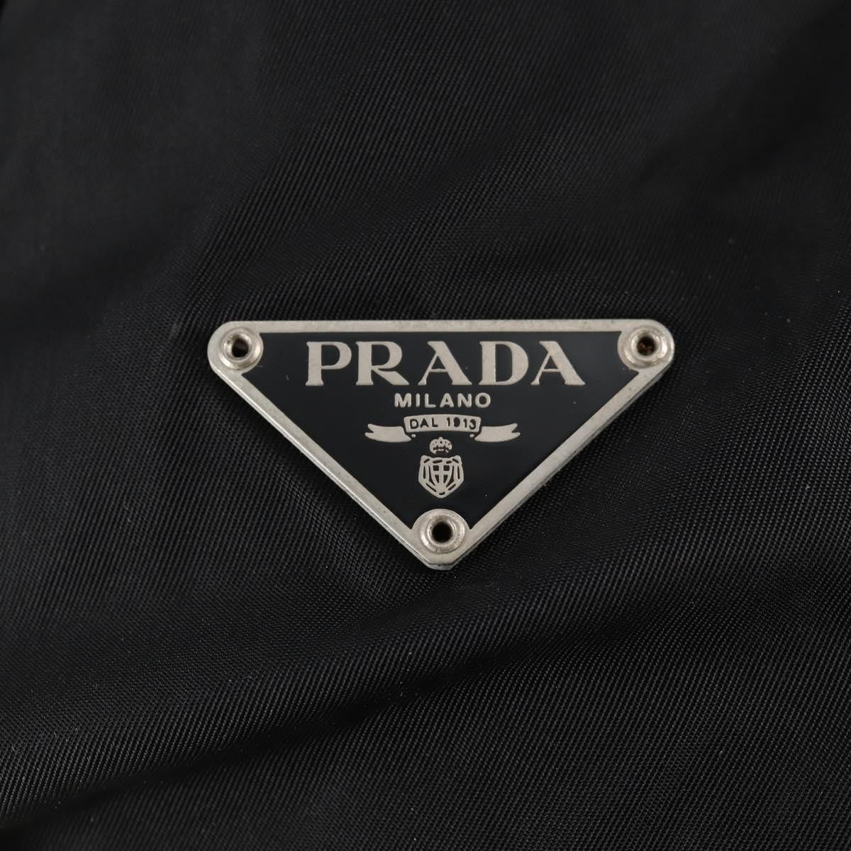 Prada Vintage Tessuto Black Nylon Shoulder Bag Bag (Pre-Owned)