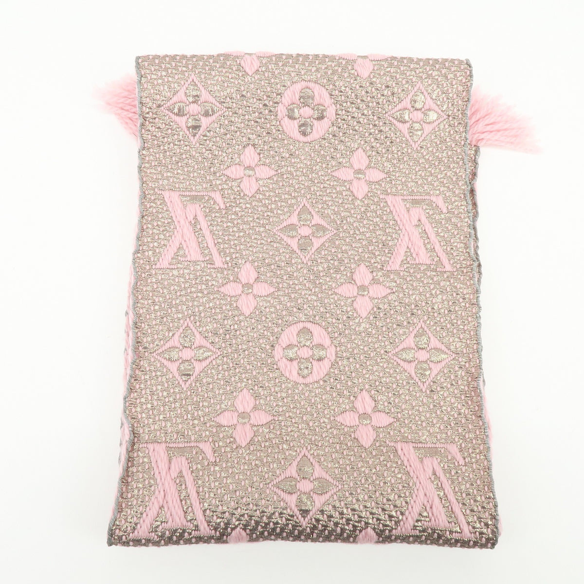 Louis Vuitton Etoile Scarf Monogram Pink Wool Scarve & Shawl Accessory (Pre-Owned)