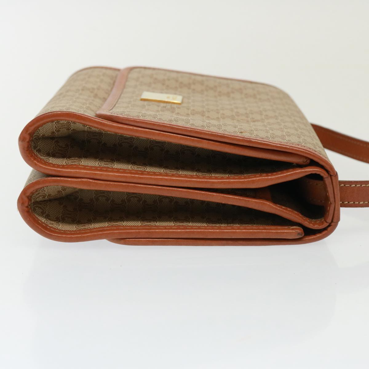 Céline Macadam Beige Canvas Shoulder Bag (Pre-Owned)