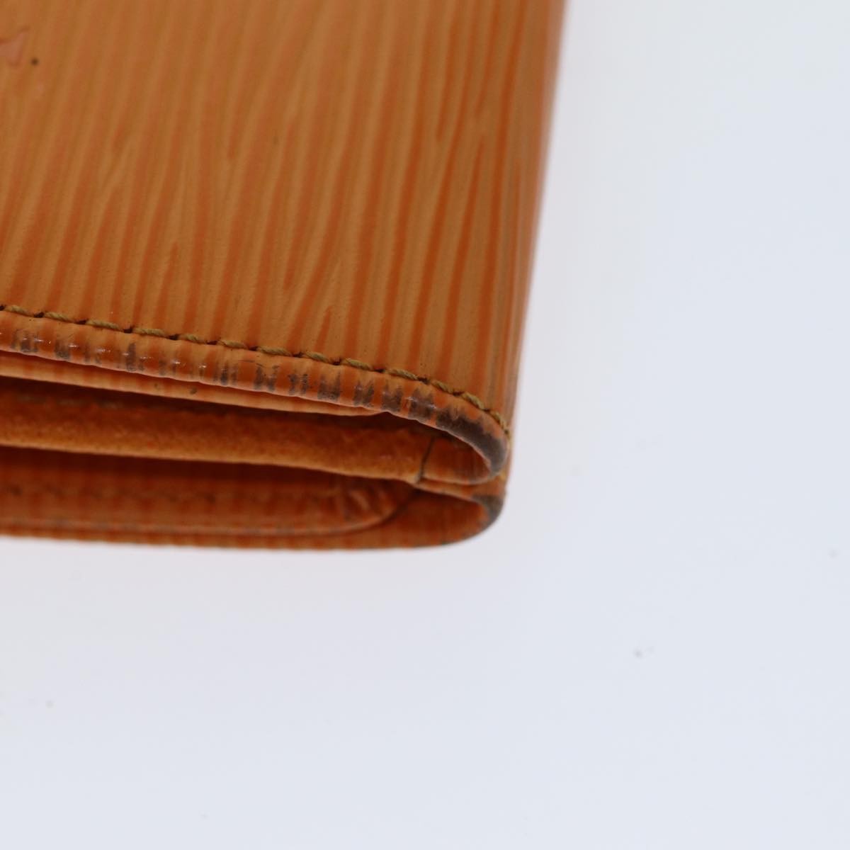 Louis Vuitton Compact Porte Tresor International Epi Leather Orange Leather Wallets Accessory (Pre-Owned)
