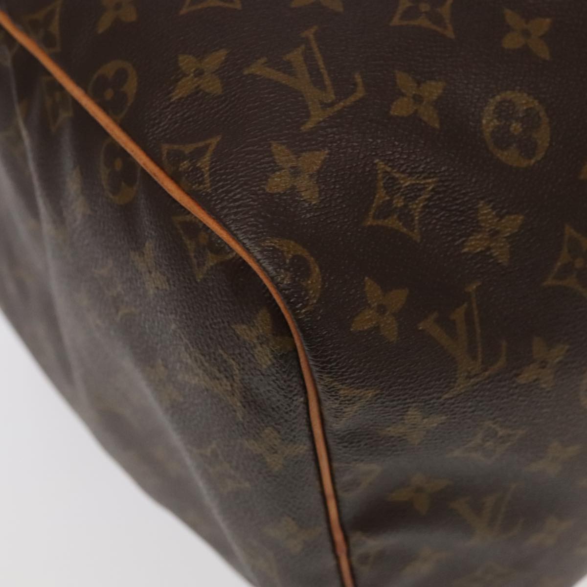 Louis Vuitton Sac Souple Brown Canvas Travel Bag (Pre-Owned)