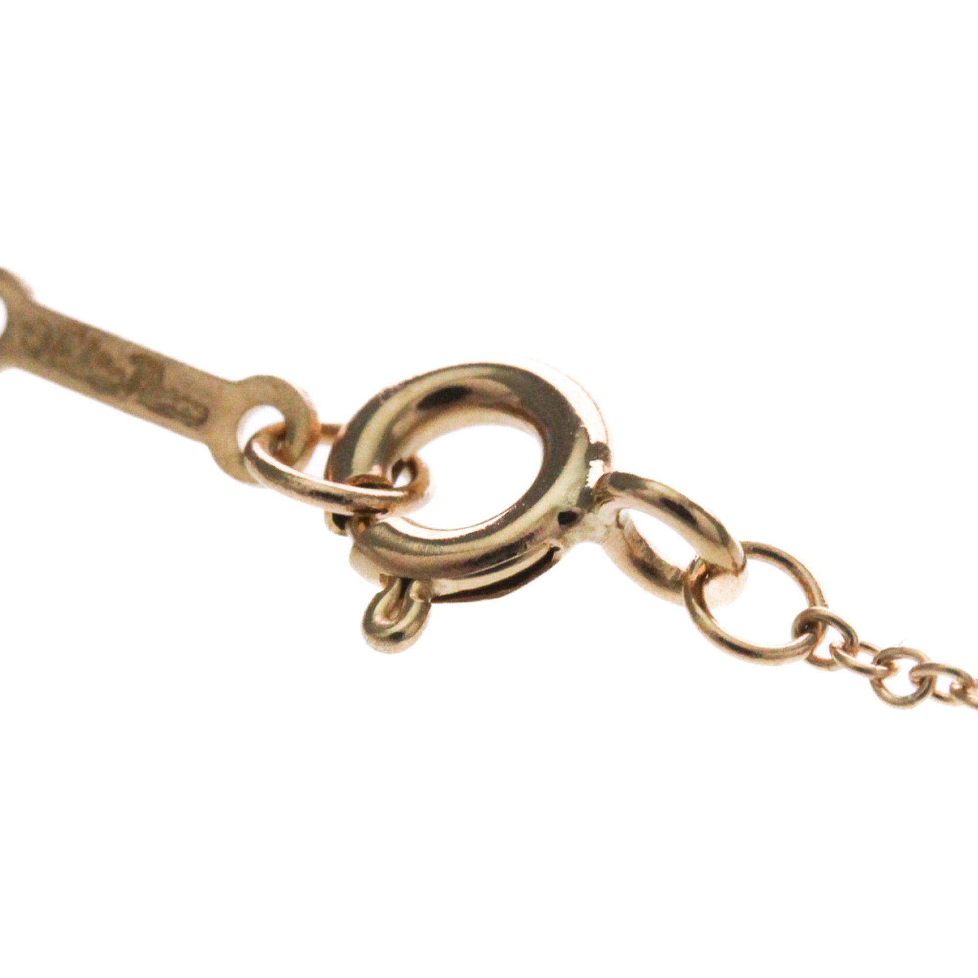 Tiffany & Co. Paloma Picasso Olive Leaf Pendant 18K Rose Gold With Diamond Gold Pink_Gold Necklace Jewelry (Pre-Owned)