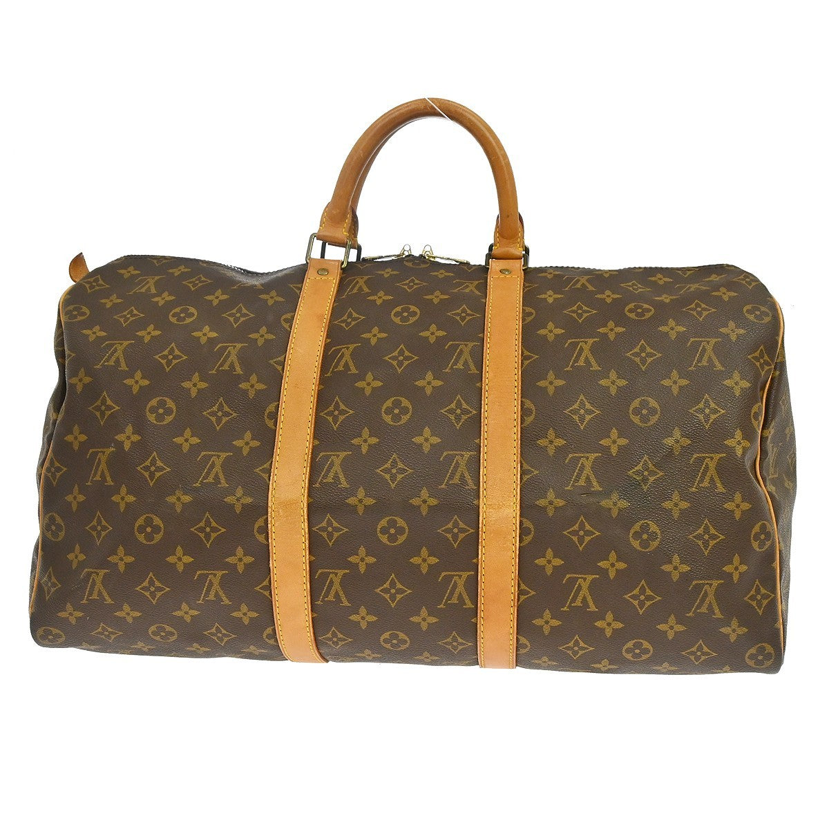 Louis Vuitton Keepall Monogram Brown Canvas Travel Bag Bag (Pre-Owned)