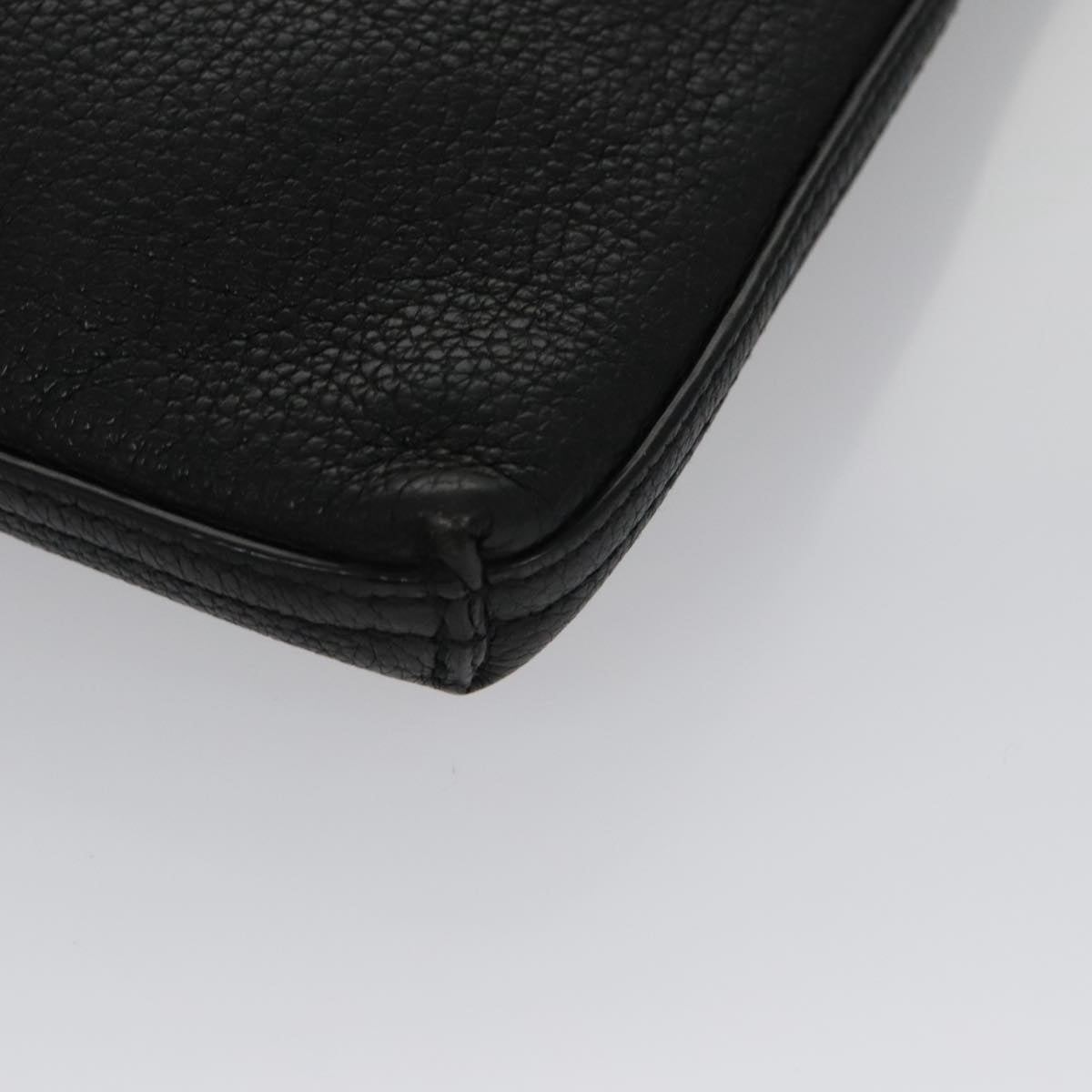 Gucci Imprime Black Leather Clutch Bag (Pre-Owned)