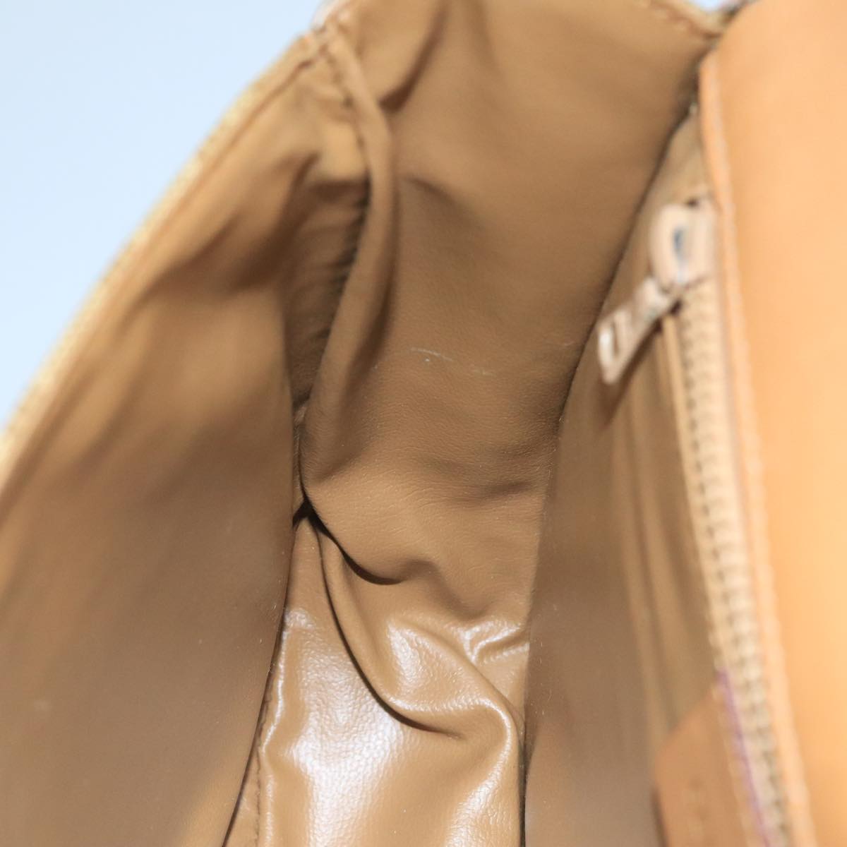 Céline Triomphe Beige Canvas Shoulder Bag (Pre-Owned)