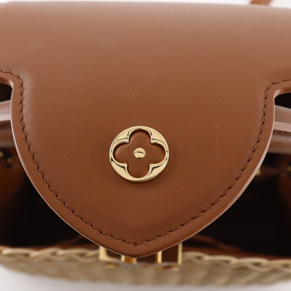 Louis Vuitton Capucines Wicker With Leather Beige Wicker Handbag (Pre-Owned)