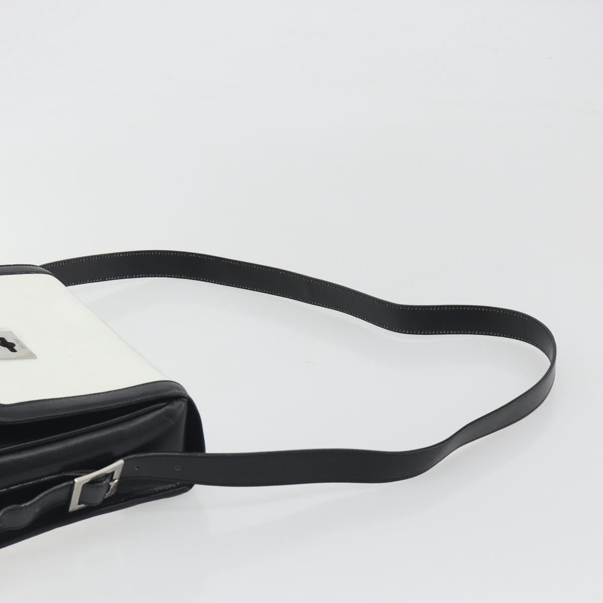 Celine Vintage Leather White Leather Shoulder Bag Bag (Pre-Owned)