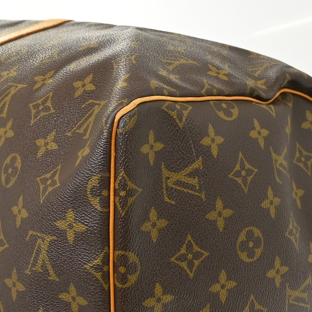 Louis Vuitton Keepall Monogram Brown Canvas Travel Bag Bag (Pre-Owned)