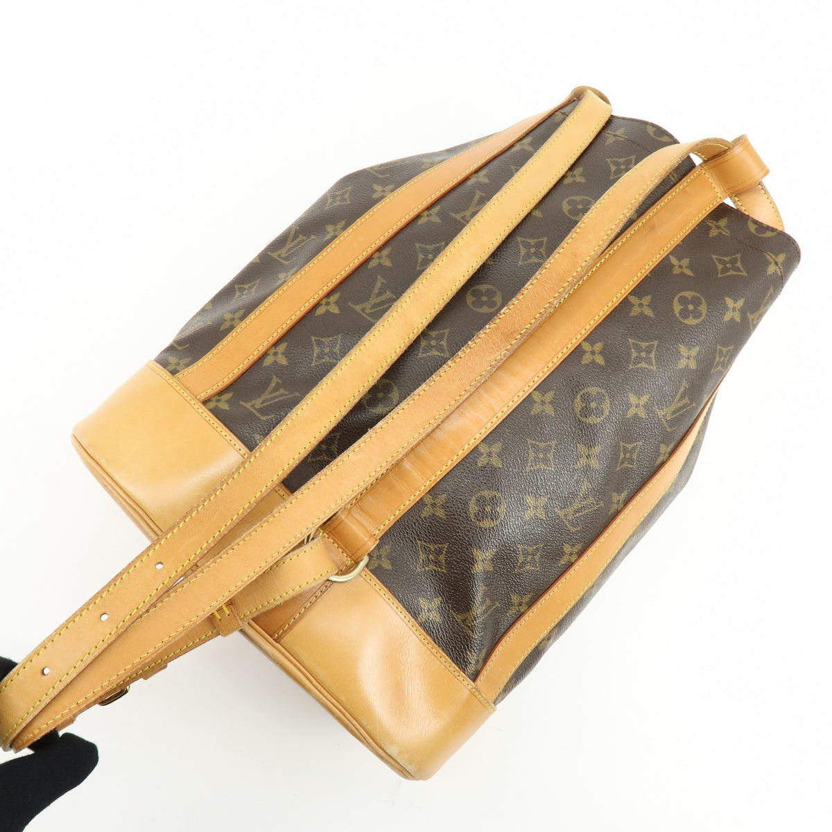 Louis Vuitton Randonnee Monogram Canvas Brown Canvas Backpack Bag (Pre-Owned)