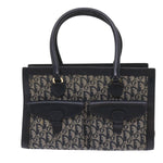 Dior Trotteur Brown Canvas Handbag (Pre-Owned)