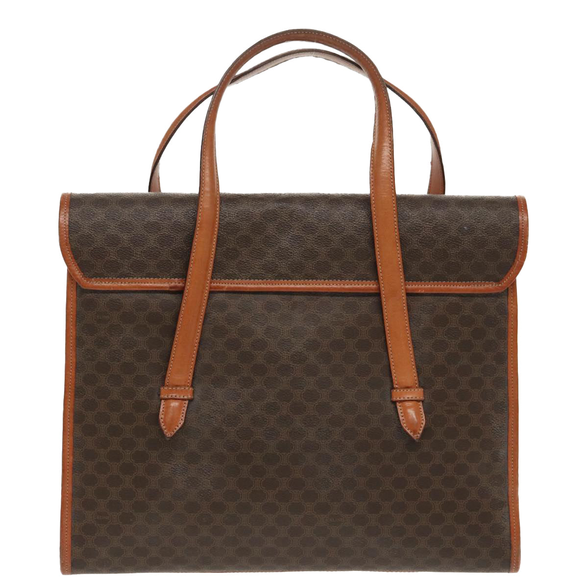 Céline Macadam Brown Canvas Shoulder Bag (Pre-Owned)