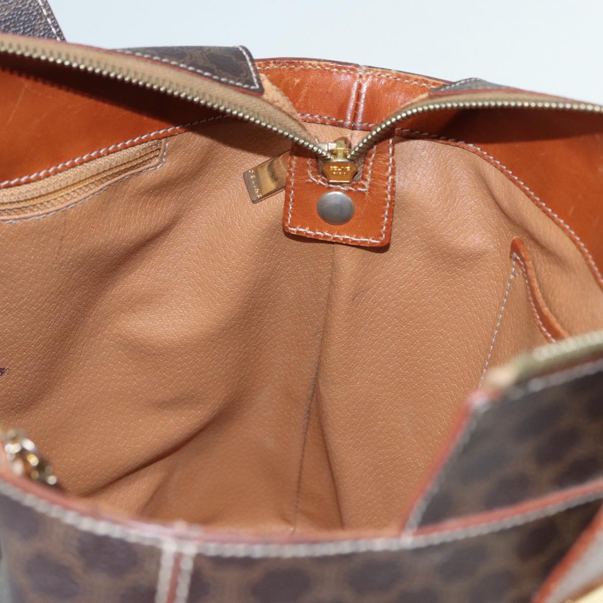 Céline Macadam Brown Canvas Handbag (Pre-Owned)
