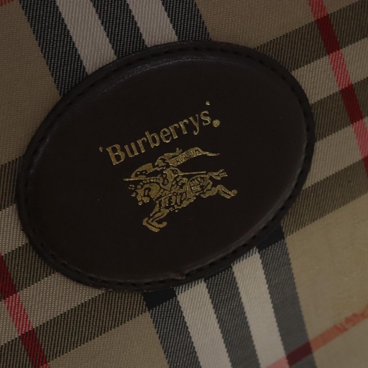 Burberry Nova Check Beige Canvas Travel Bag (Pre-Owned)