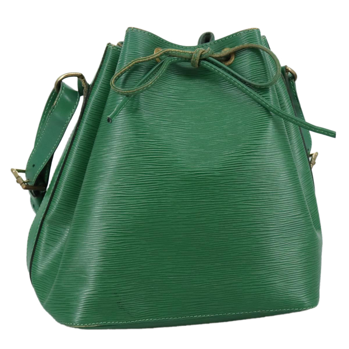 Louis Vuitton Noé Green Leather Shoulder Bag (Pre-Owned)