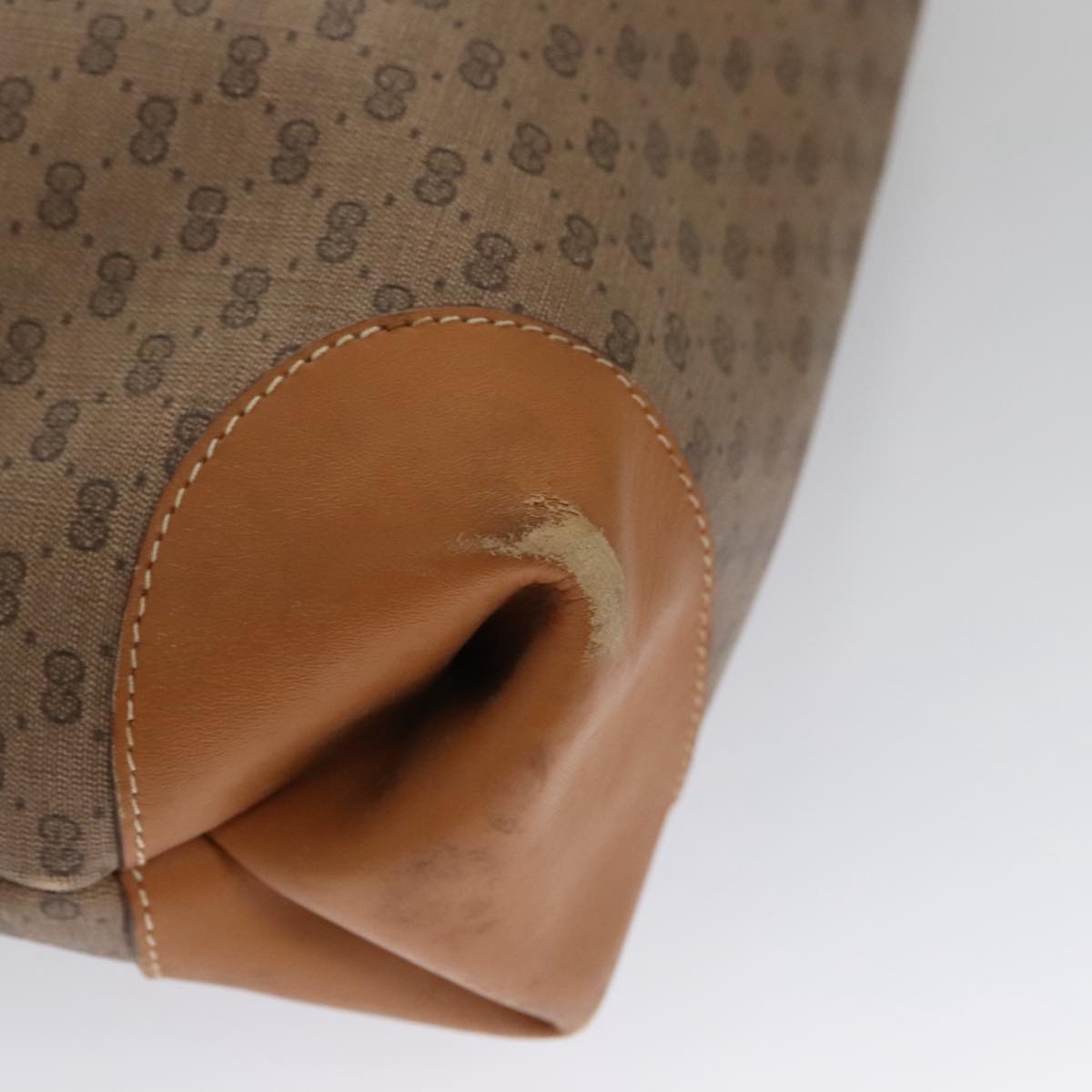 Gucci Sherry Beige Canvas Tote Bag (Pre-Owned)