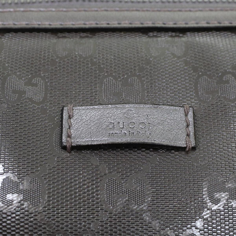 Gucci Gg Supreme Grey Canvas Travel Bag (Pre-Owned)