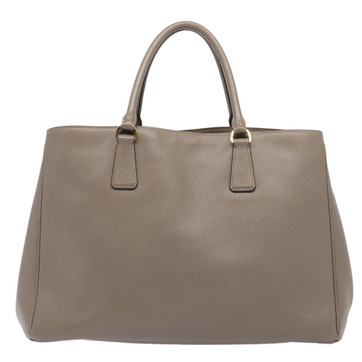 Prada Saffiano Beige Leather Handbag (Pre-Owned)