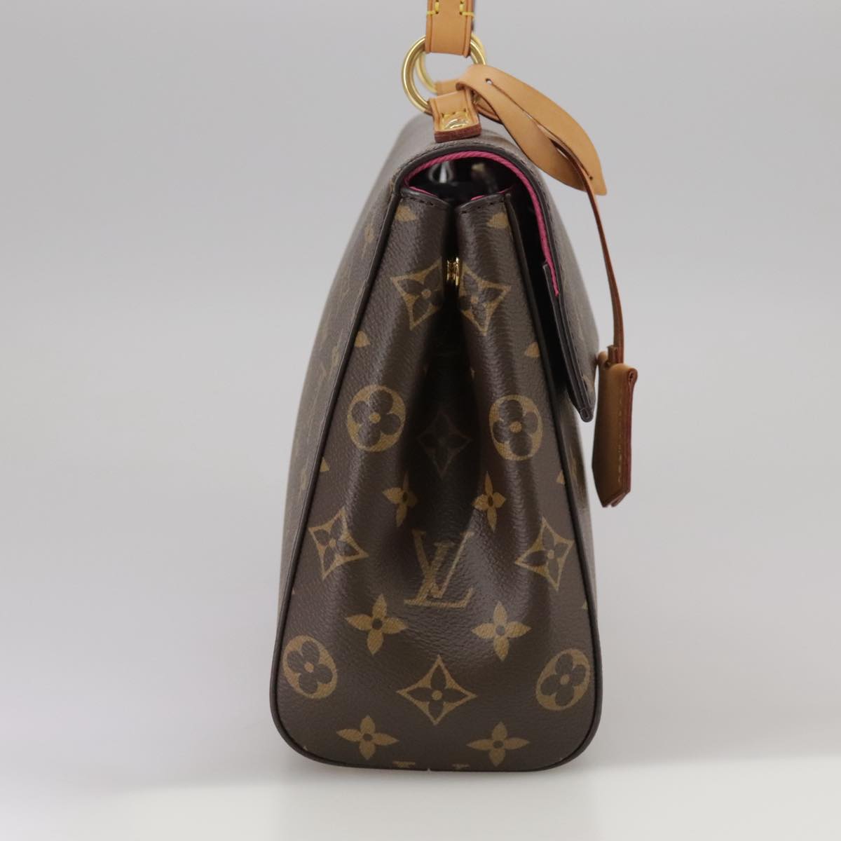 Louis Vuitton Cluny Brown Canvas Handbag (Pre-Owned)