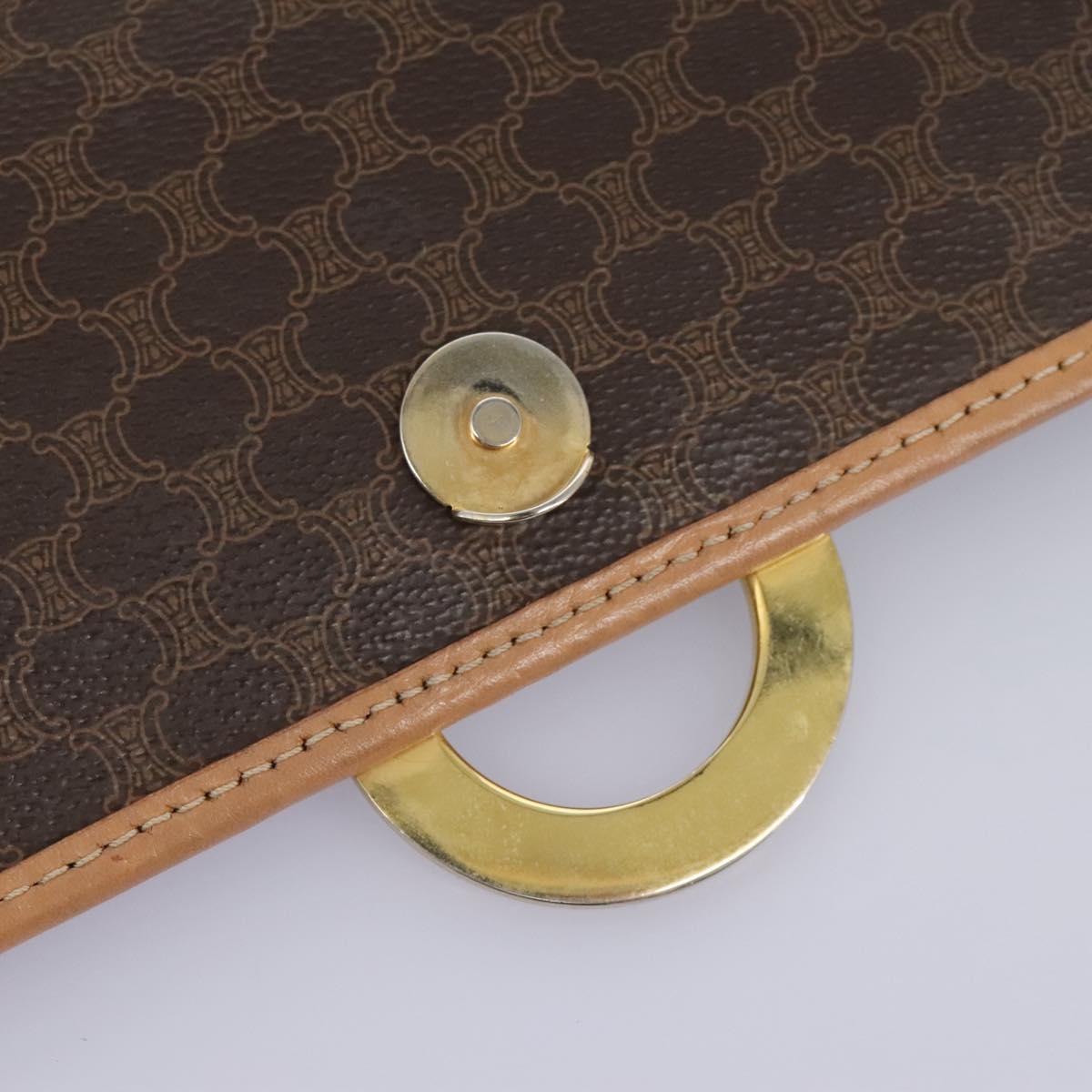 Céline Macadam Brown Canvas Shoulder Bag (Pre-Owned)