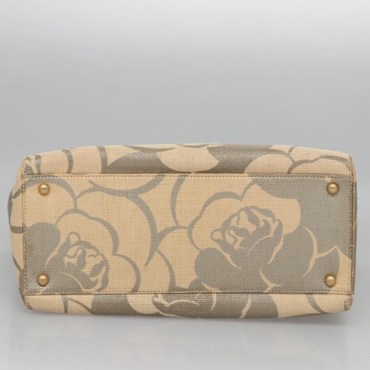 Chanel Camellia Beige Wood Shoulder Bag (Pre-Owned)