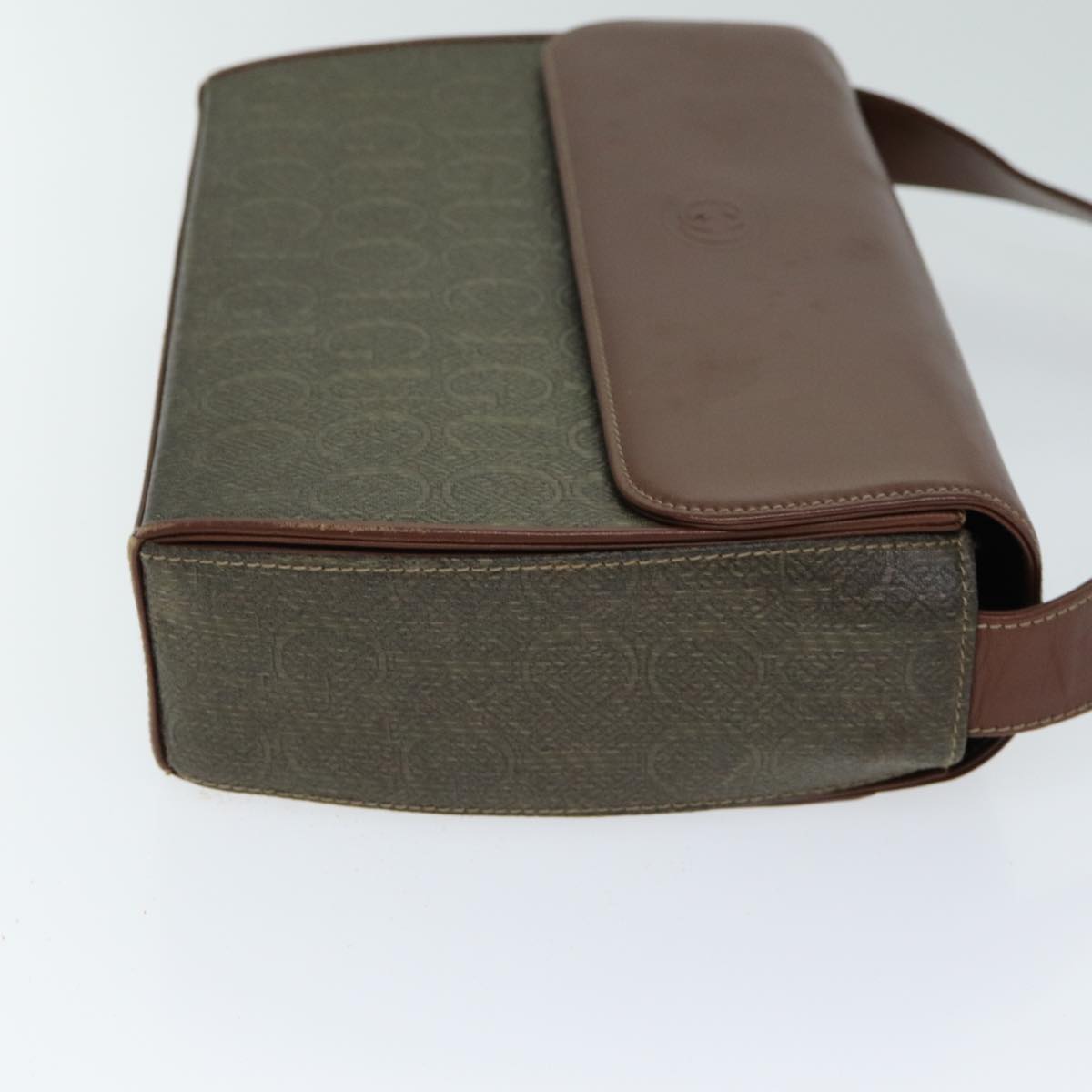 Gucci Brown Canvas Shoulder Bag (Pre-Owned)
