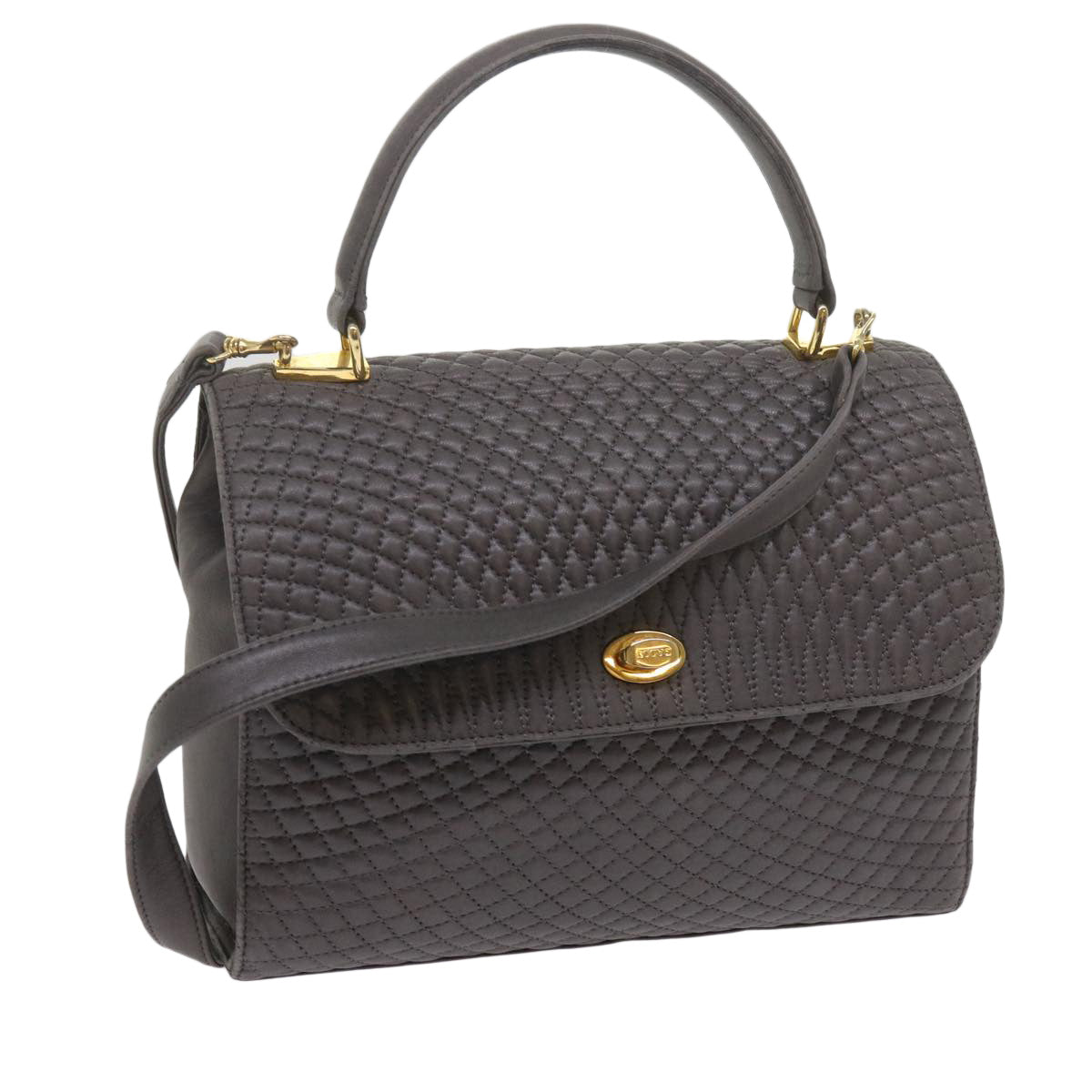 Bally Black Leather Shoulder Bag (Pre-Owned)