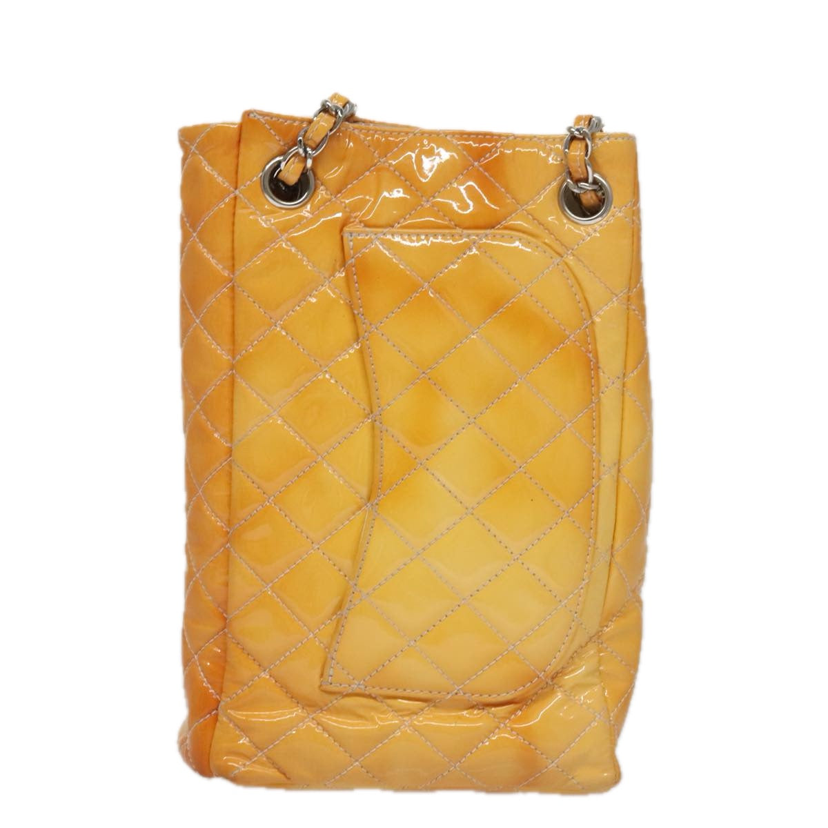Chanel Timeless Yellow Patent Leather Shoulder Bag (Pre-Owned)