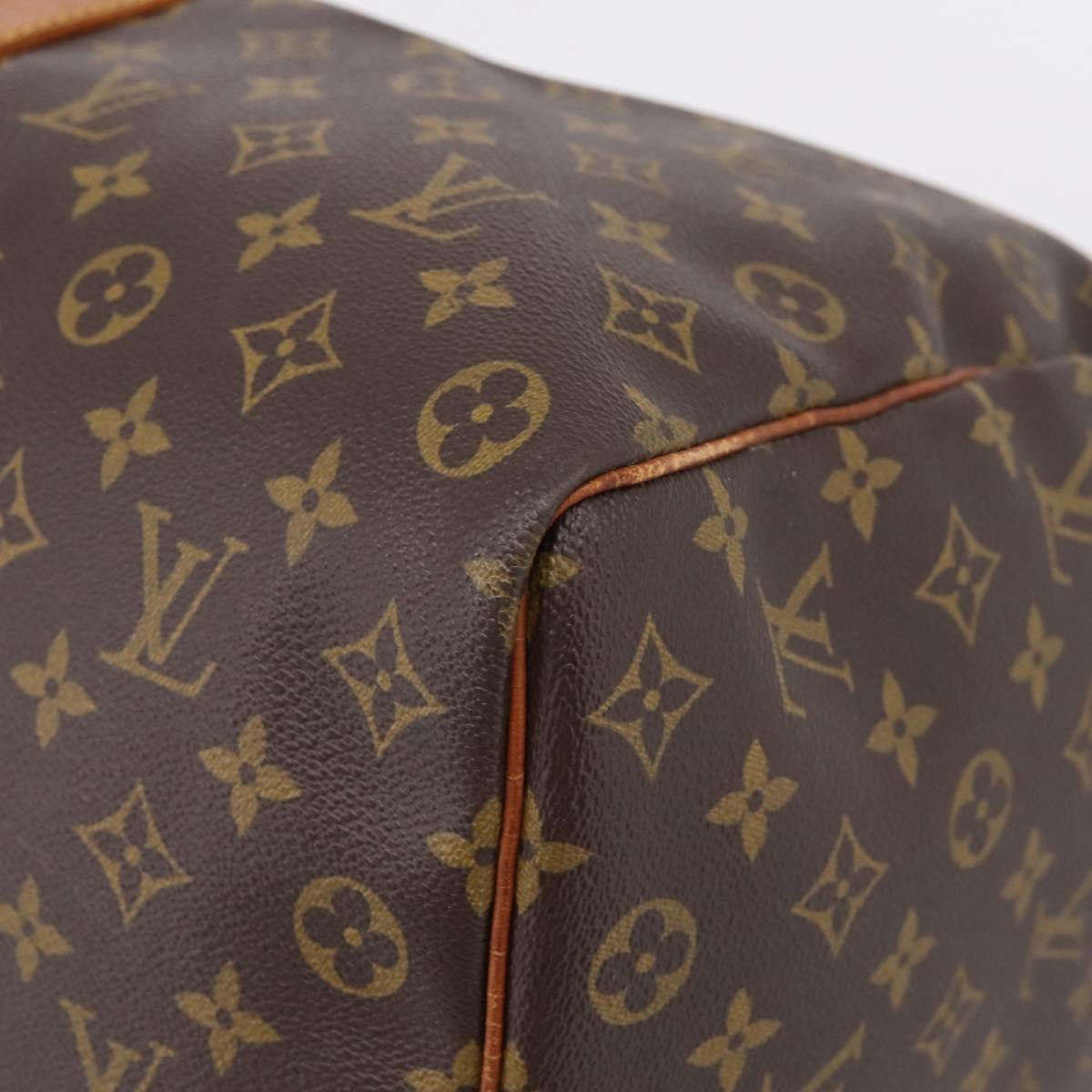 Louis Vuitton Keepall Monogram Canvas Brown Canvas Travel Bag Bag (Pre-Owned)