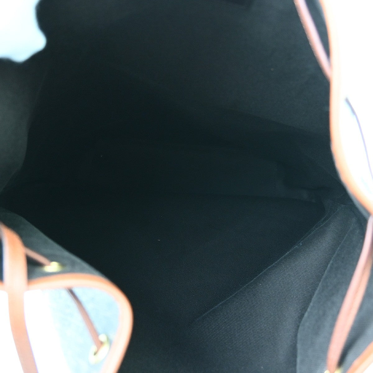Saint Laurent Vintage Classic Monogram Drawstring Bucket Canvas Brown Canvas Shoulder Bag Bag (Pre-Owned)