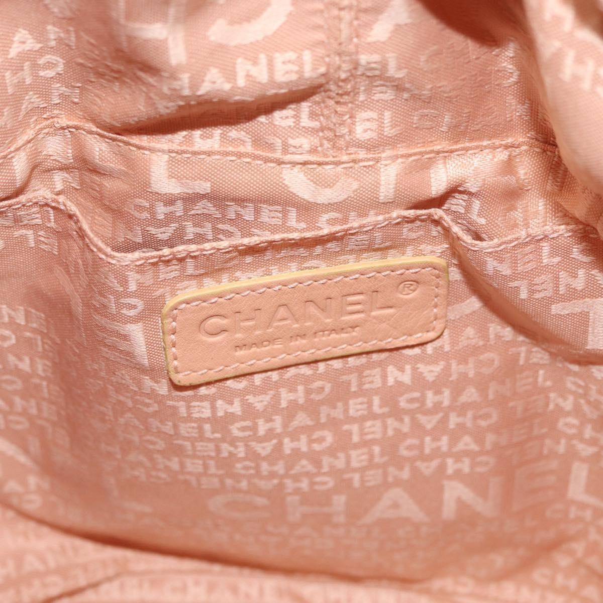 Chanel Square Stitch Tassel Hobo Quilted Leather Pink Leather Handbag (Pre-Owned)