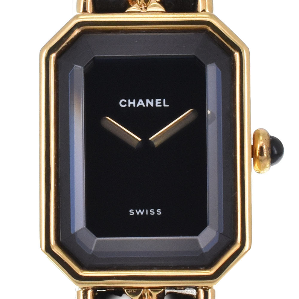 Chanel Premiere Rock Quartz Stainless Steel And Leather Watch (Pre-Owned)