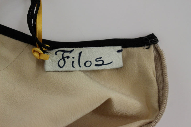 FILOS Multicolor Silk Sheath Dress Women's Sleeveless