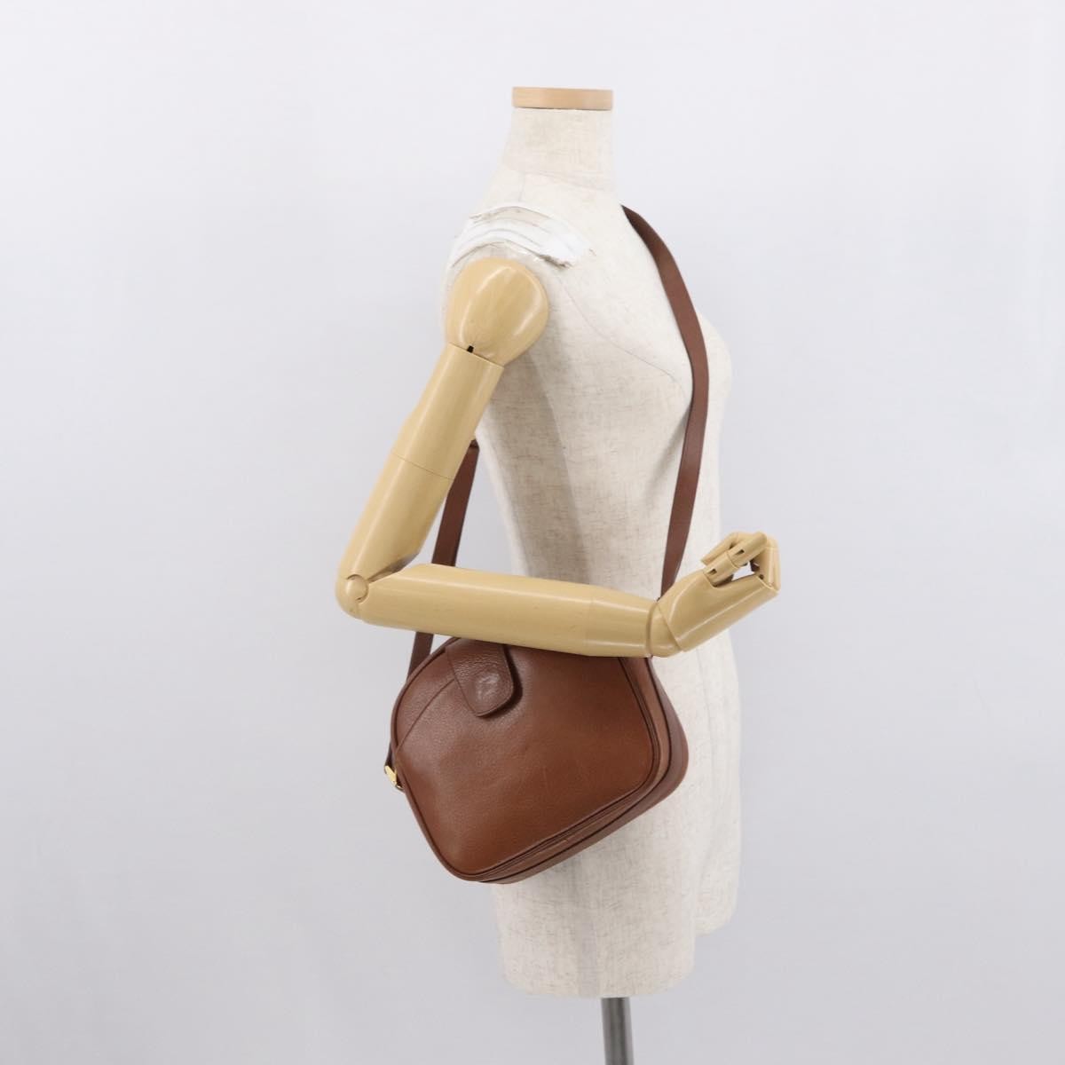 Burberry Vintage Leather Brown Leather Shoulder Bag Bag (Pre-Owned)