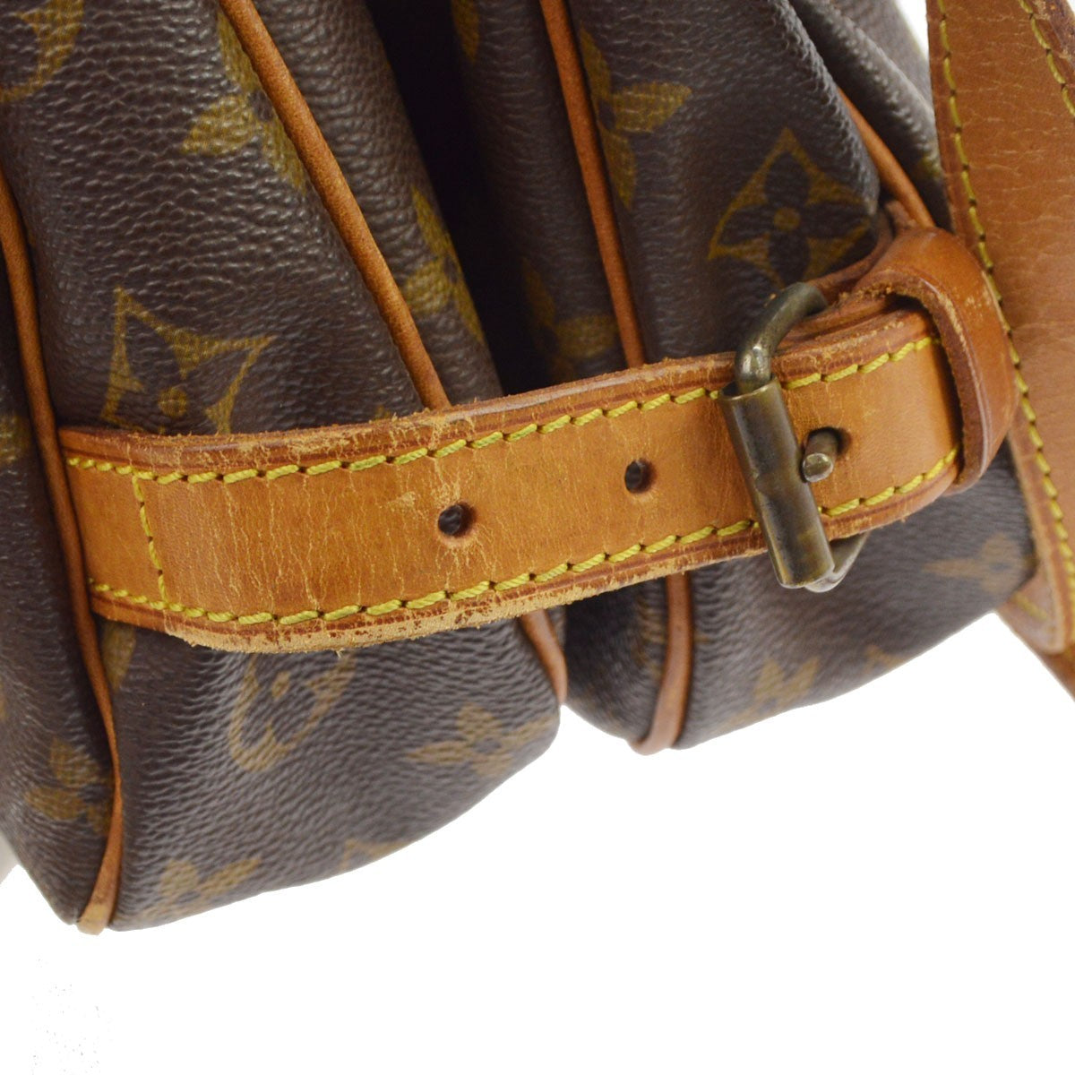 Louis Vuitton Saumur Monogram Canvas Brown Canvas Shoulder Bag Bag (Pre-Owned)