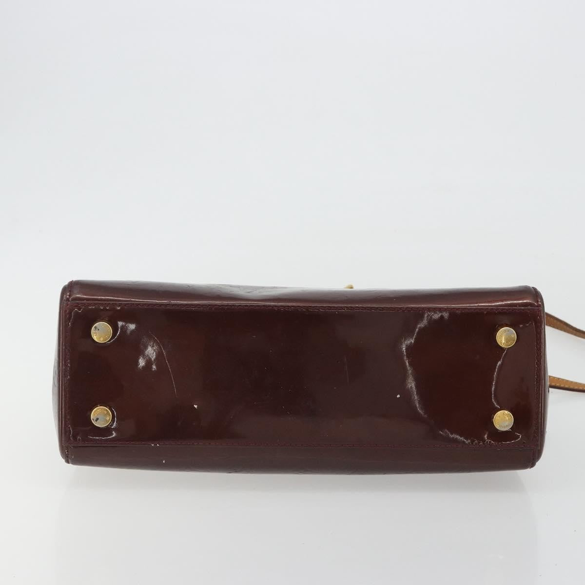 Louis Vuitton Brea Monogram Vernis Burgundy Patent_Leather Handbag (Pre-Owned)