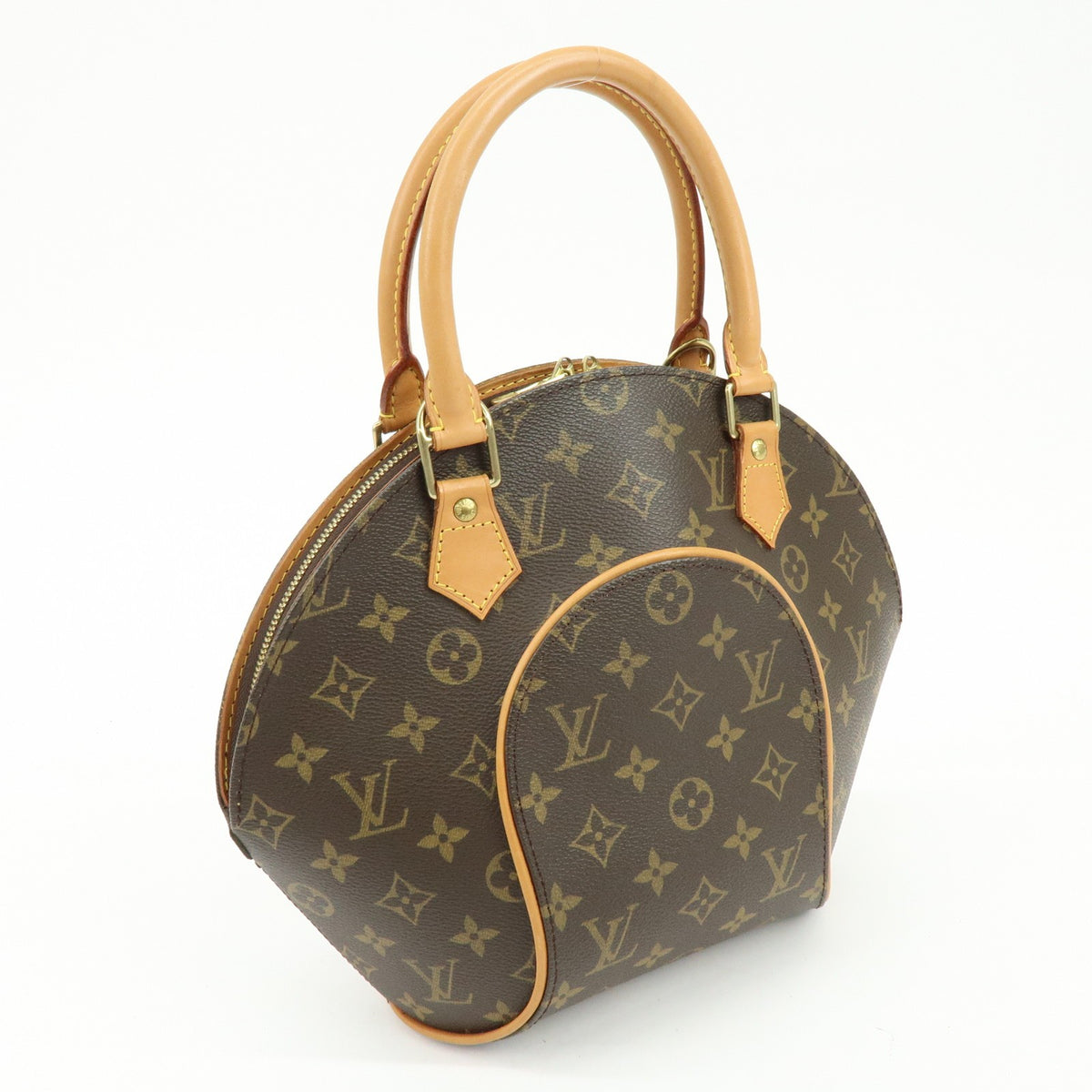 Louis Vuitton Ellipse Monogram Canvas Brown Canvas Handbag (Pre-Owned)