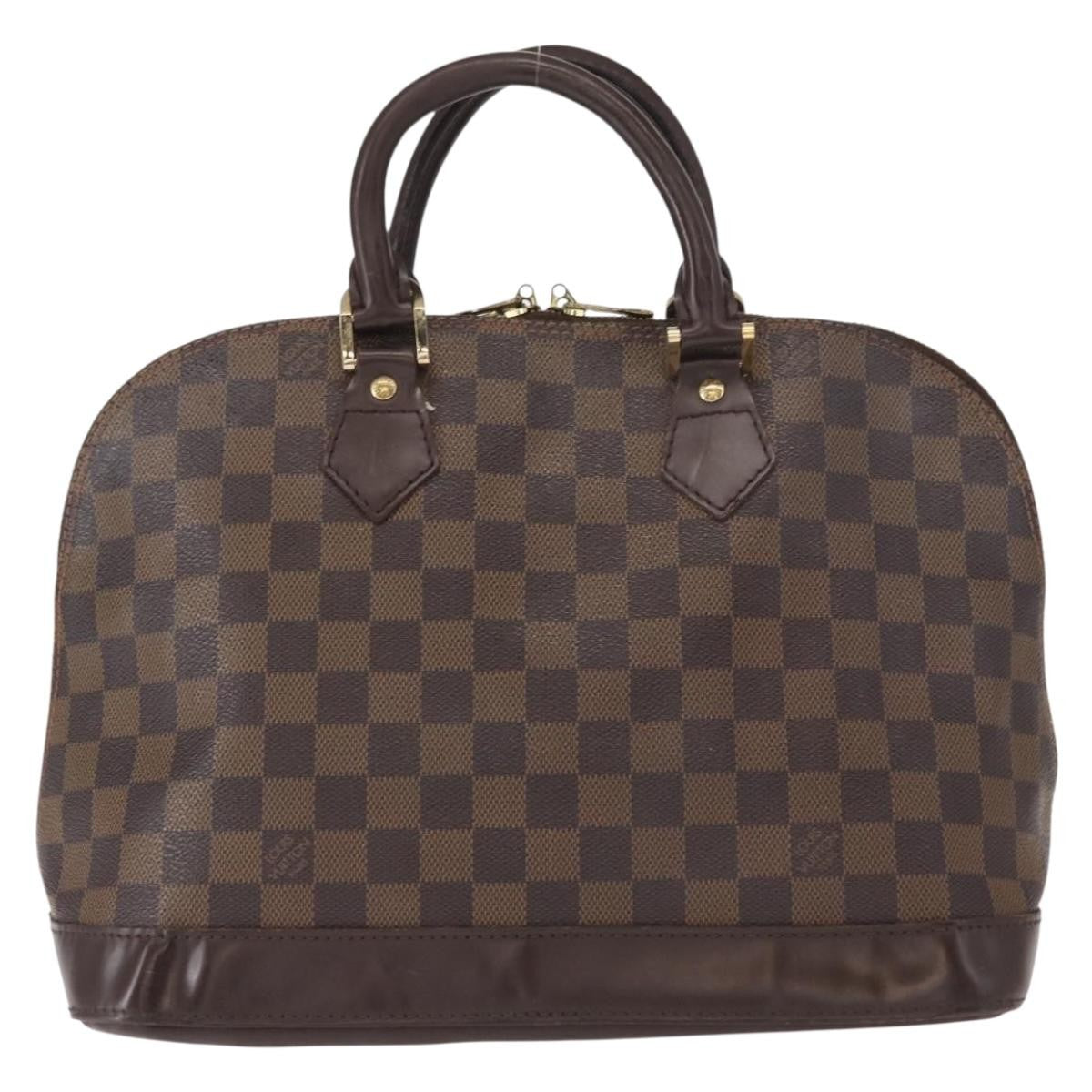 Louis Vuitton Alma Damier Brown Canvas Handbag (Pre-Owned)