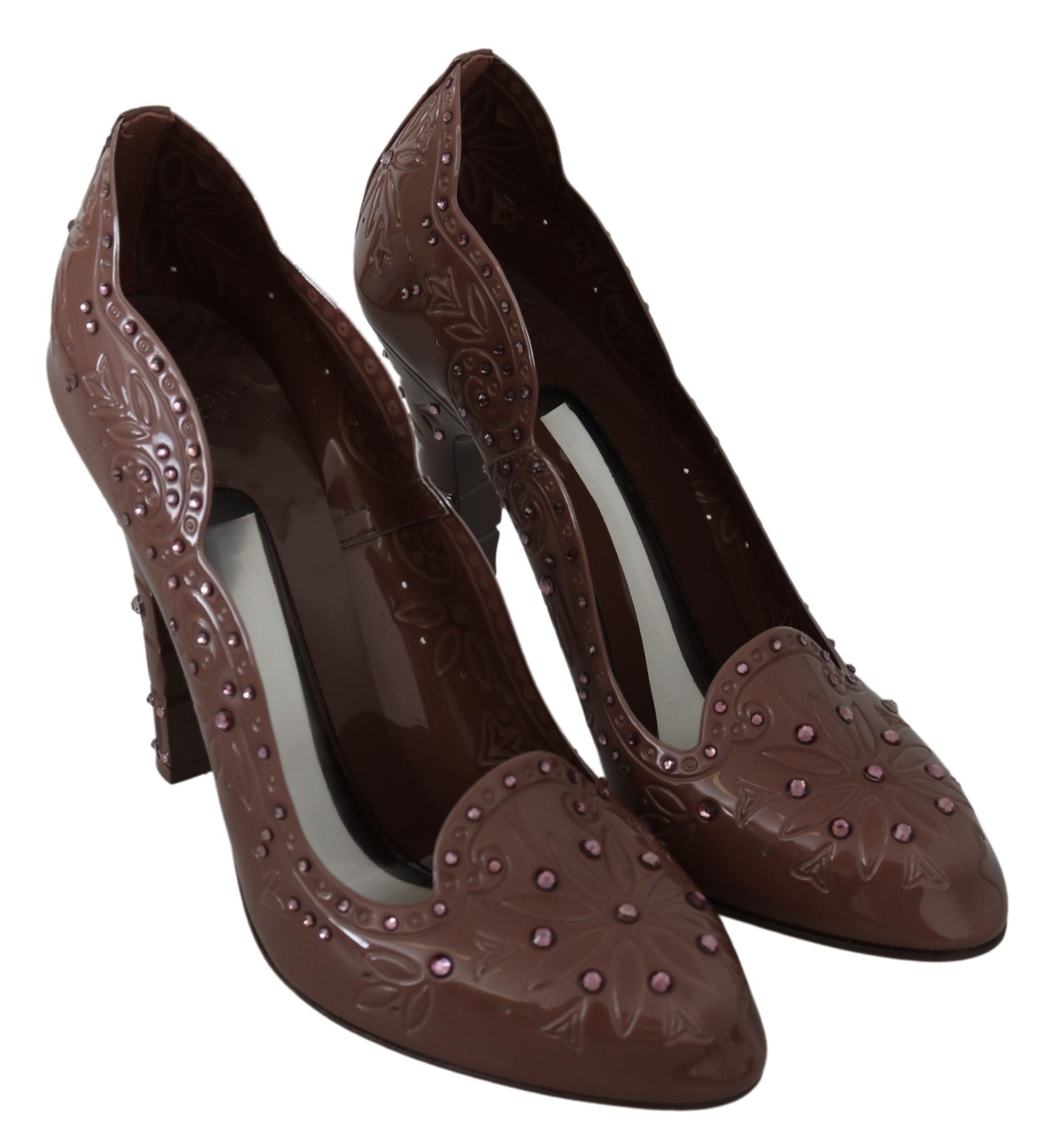 Dolce & Gabbana Elegant Crystal-Embellished Cinderella Women's Pumps