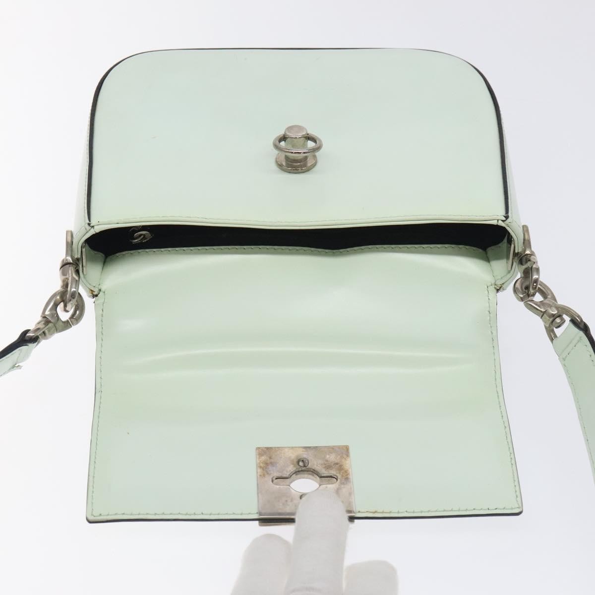 Celine Flap Shoulder Leather Silver Leather Shoulder Bag Bag (Pre-Owned)