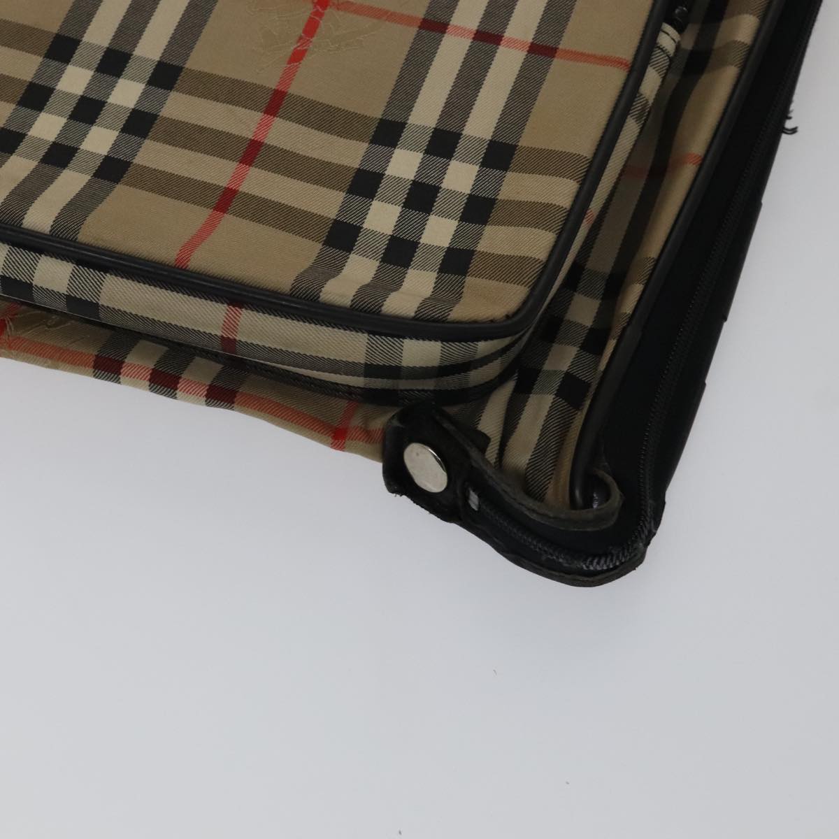 Burberry Nova Check Beige Canvas Travel Bag (Pre-Owned)