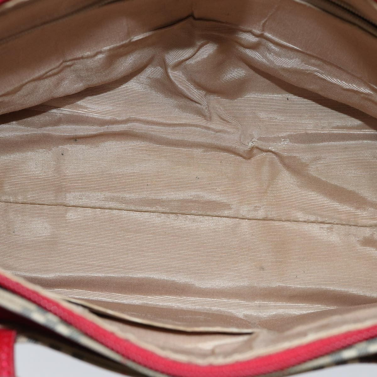 Burberry Nova Check Nova Check Canvas Beige Canvas Handbag (Pre-Owned)