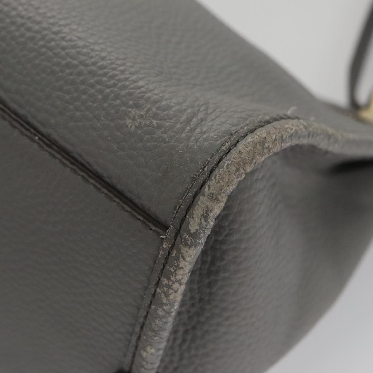 Bally Grey Leather Handbag (Pre-Owned)